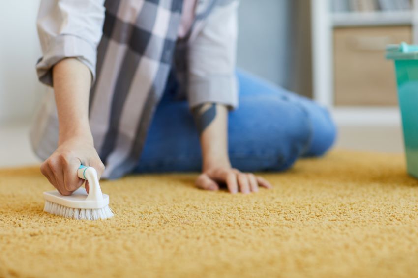Limpiar una alfombra